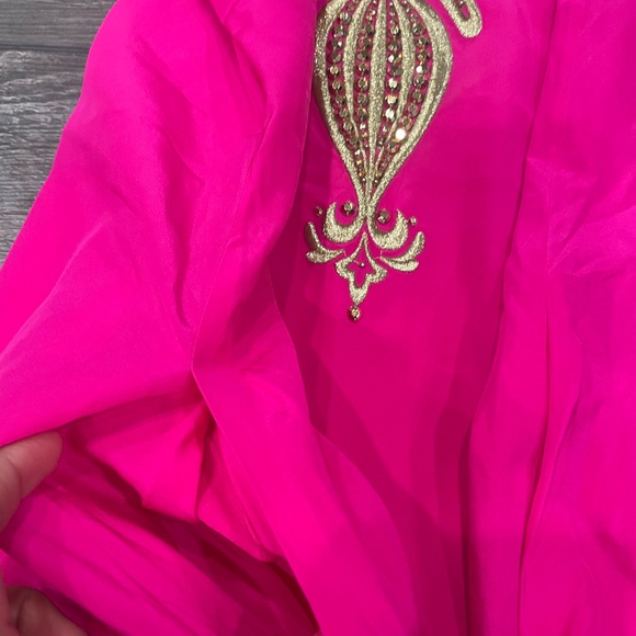 Lilly Pulitzer Hot Pink Owen Silk Dress Size XXS - Picture 8 of 8